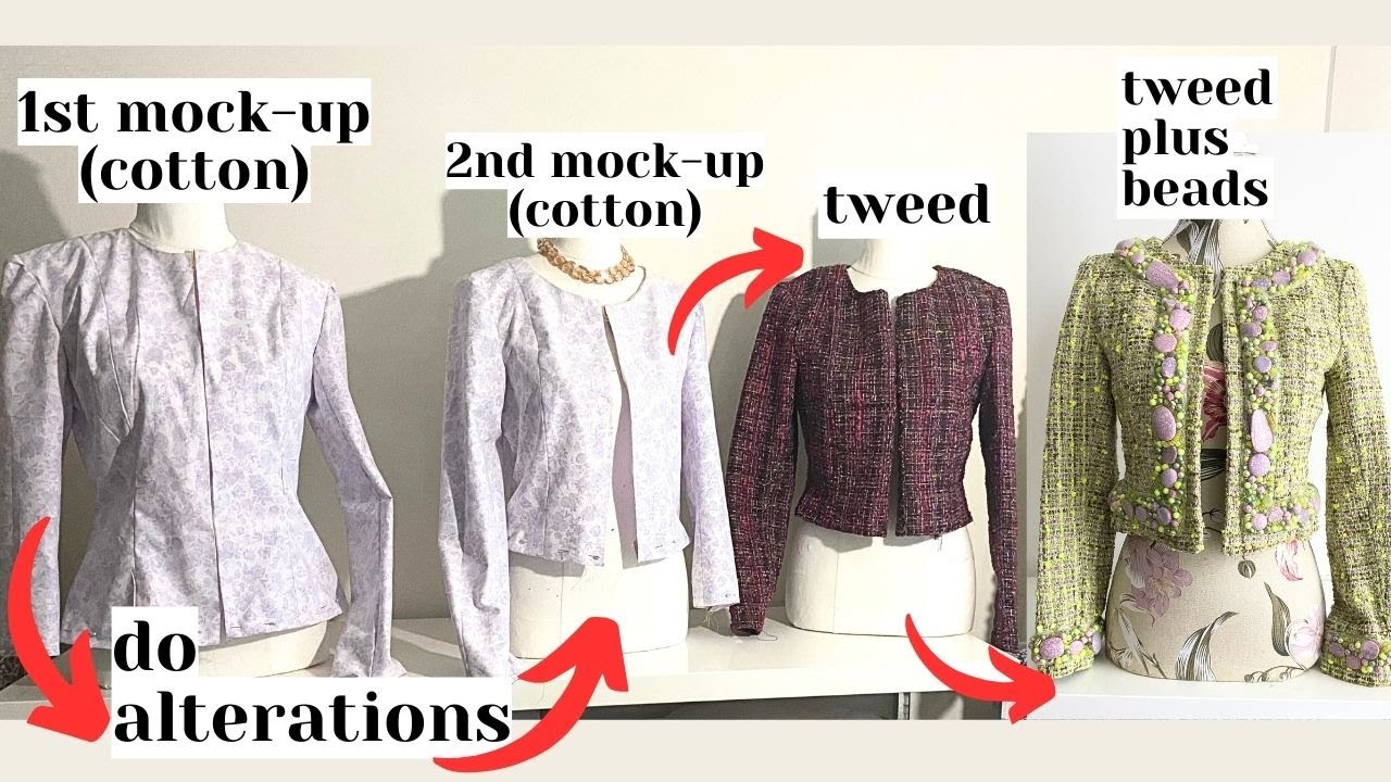 Vogue Jacket V7975 🧥 Mock-up & Alterations