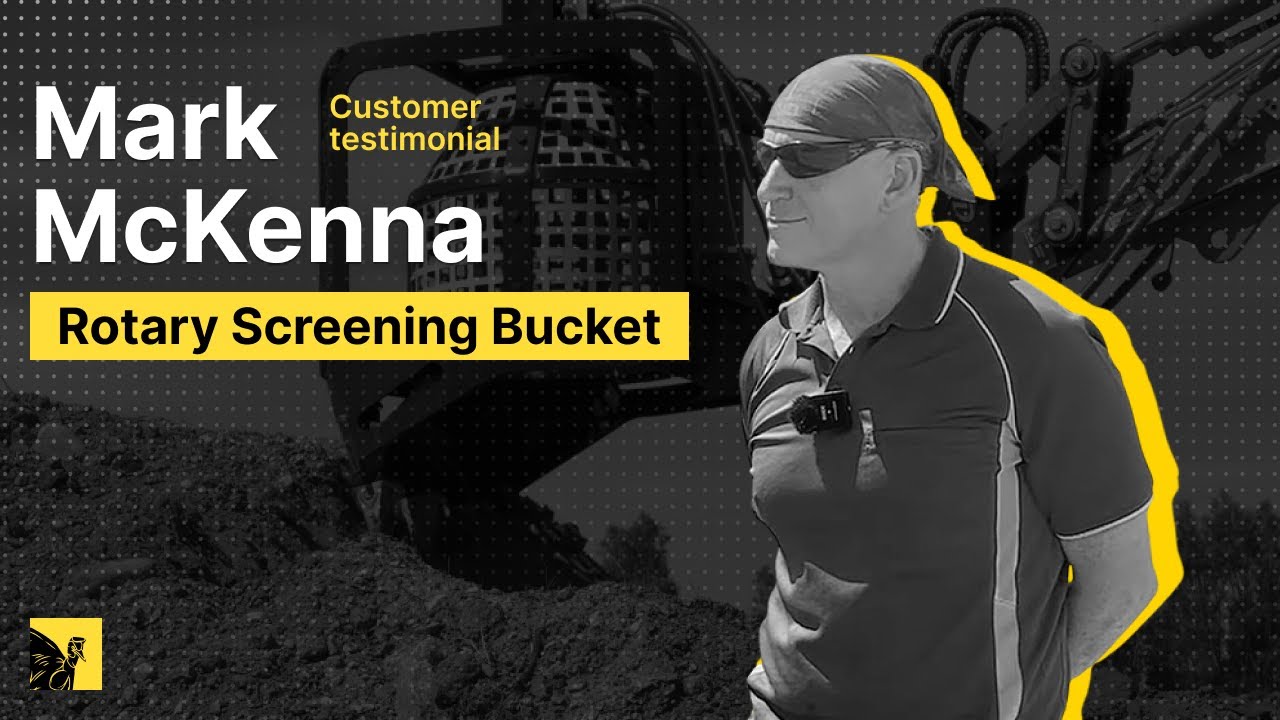 Customer Review: Mark McKenna's Rotary Screening Bucket | Aussie Buckets