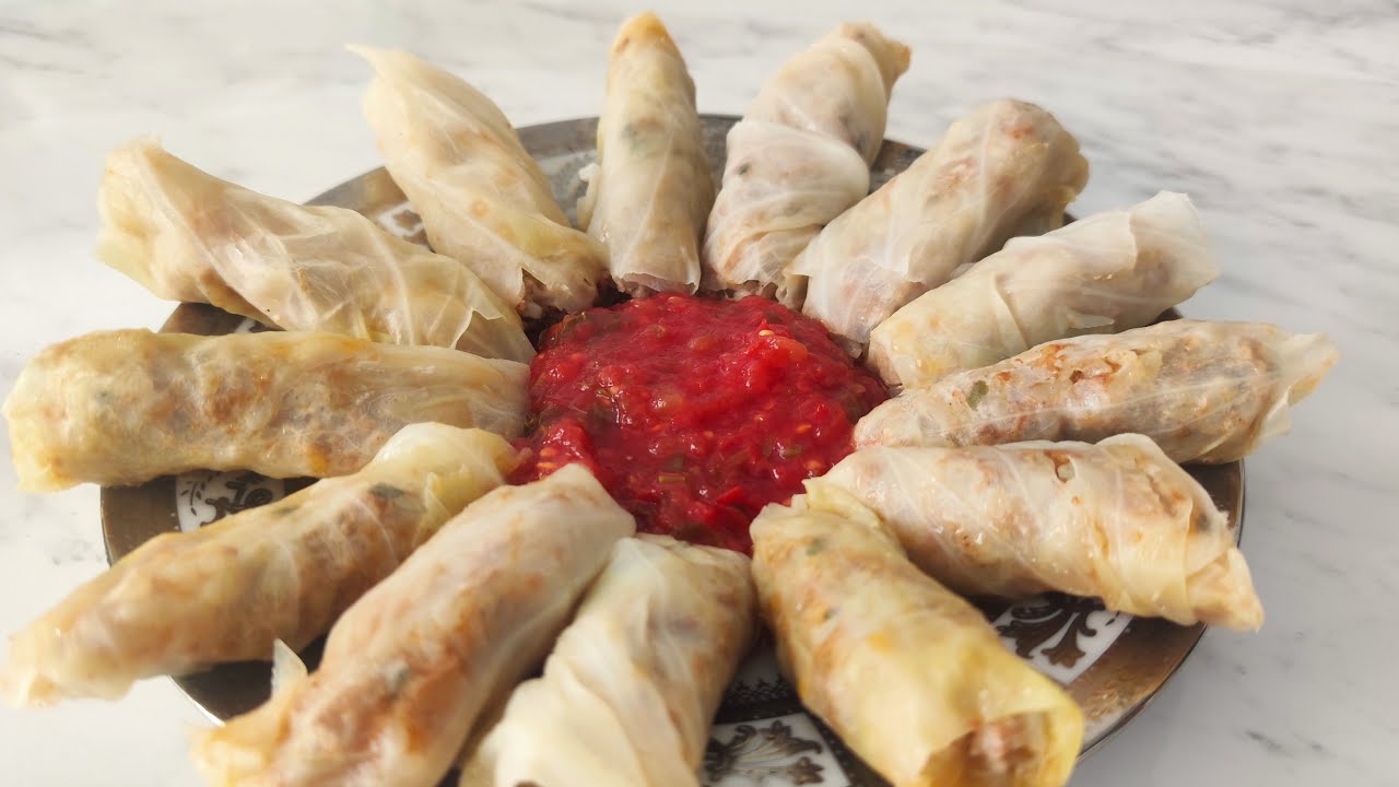 Kələm dolmasının hazırlanması