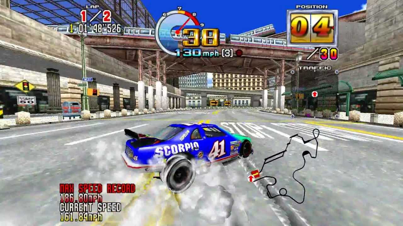 Daytona USA 2 Power Edition - Taking 1st Place on Expert Course