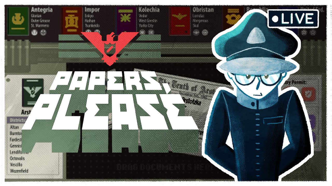 ¿A Quién Dejo Pasar?  Papers, Please EN VIVO | SoyLuistinto