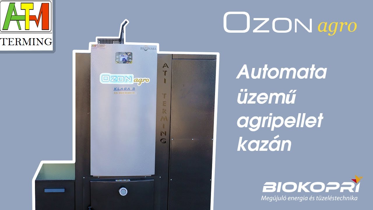 Ozon Agro automata üzemű agripellet kazán bemutató
