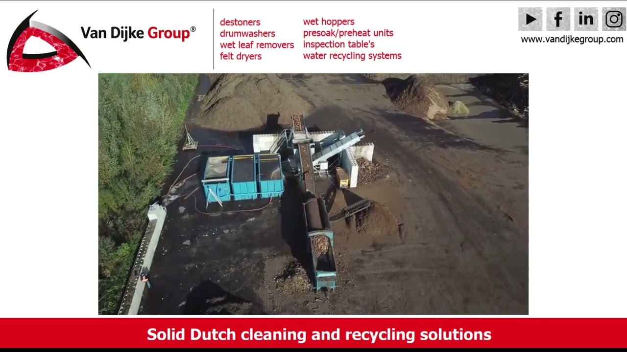 Processing woodchips washing destoning van dijke biogas energy