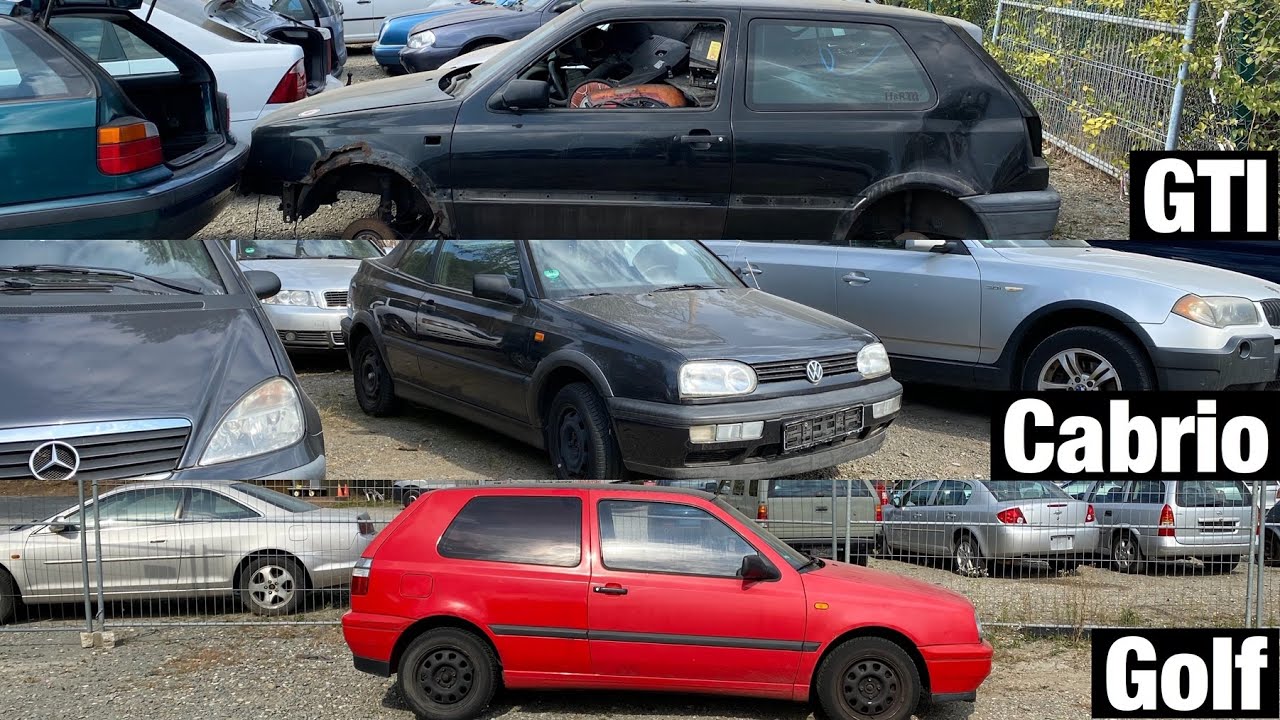 Volkswagen MK3 Junkyard Day! ( Golf, GTI, Cabrio )