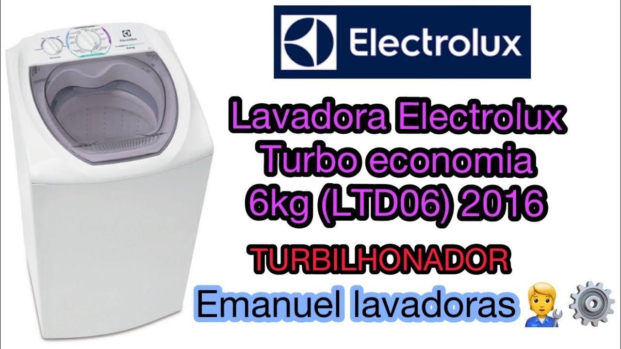 Lavadora Electrolux turbo economia 6kg (LTD06) Roupas coloridas￼