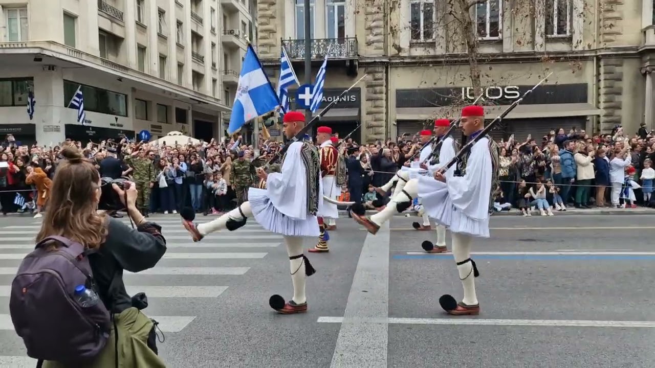 The Evzones at the Greek Independence Day Parade 2025 