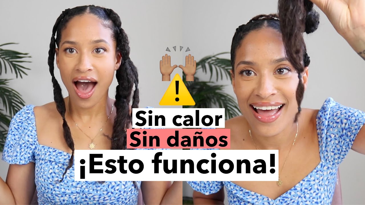 PRUEBO TÉCNICA para ALISAR SIN CALOR NI DAÑOS mi cabello rizado :: FRIZZYDESI