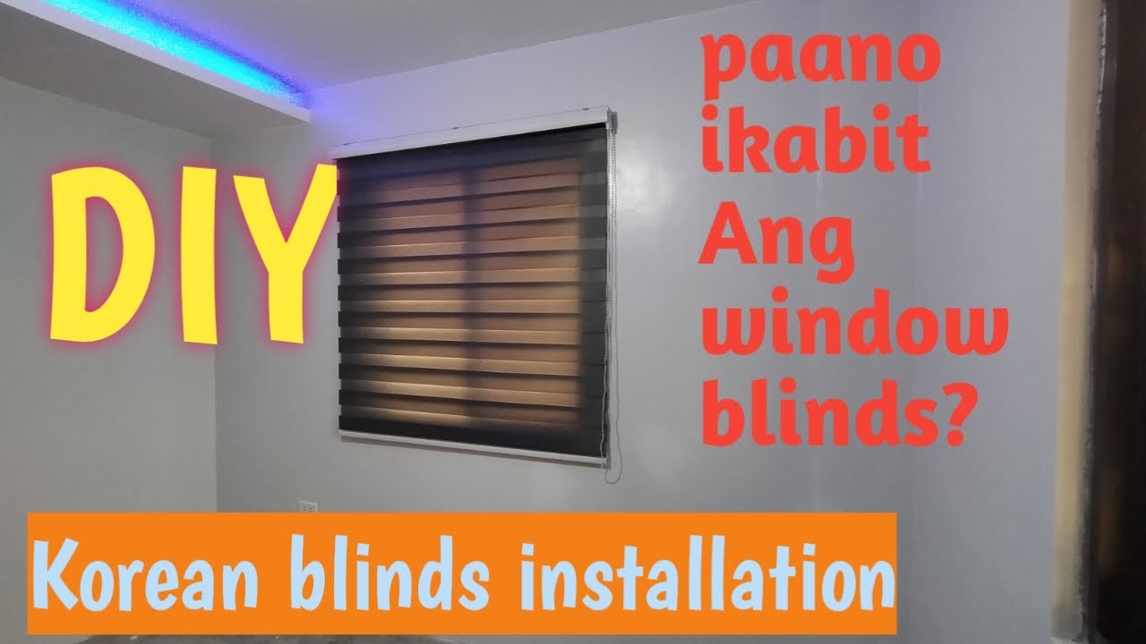 Korean blinds installation, DIY