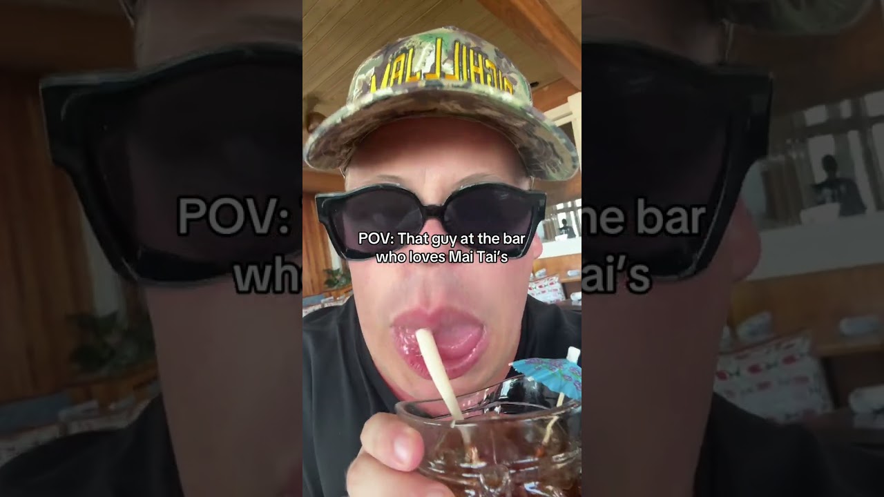 Mai Tai Enthusiast Hilariously Takes Over the Bar POV #MaiTai #POV #Funny #Meme