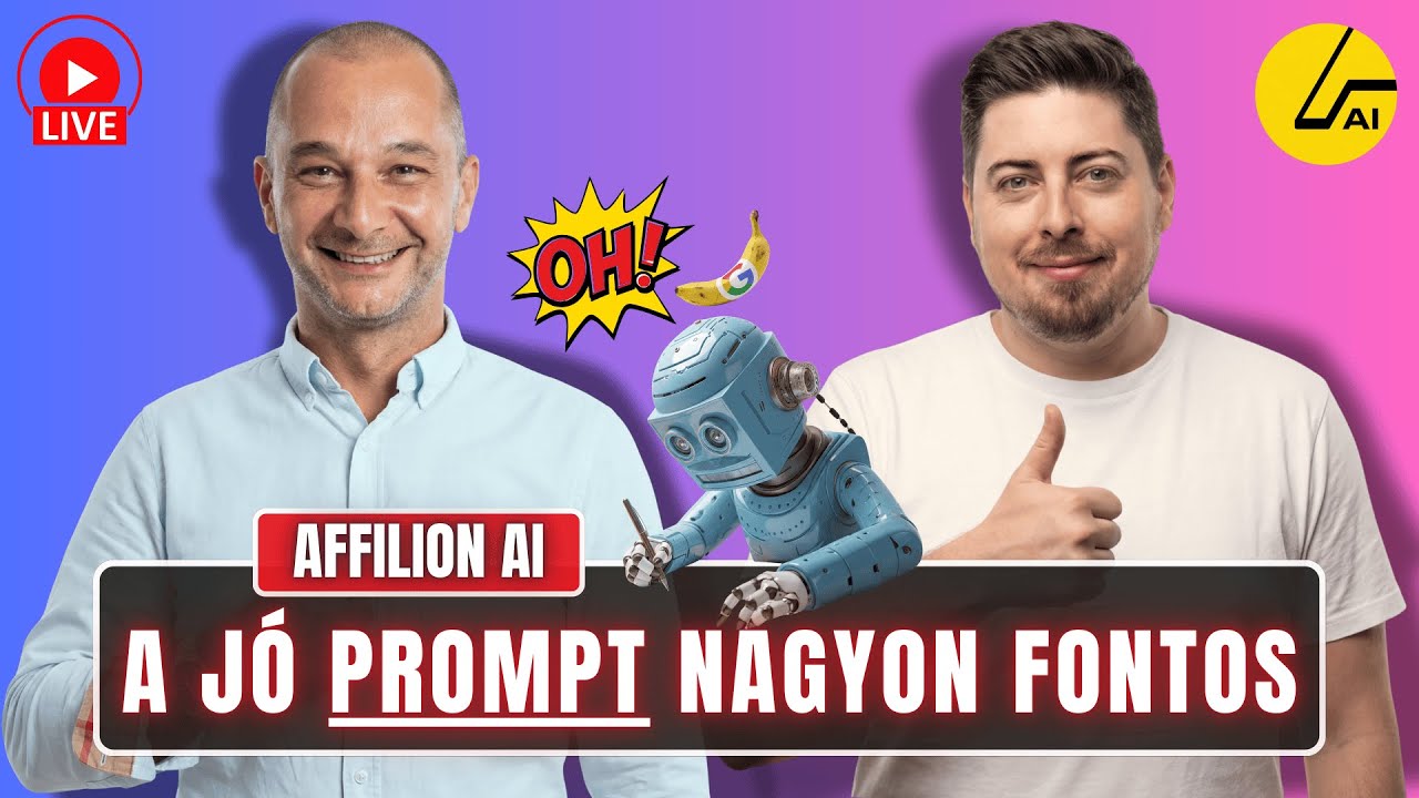 MIÉRT nem azt csinálja neked az AI amire kérted? - ROSSZ A PROMPT! | Gemini - Nano Banana | LIVE