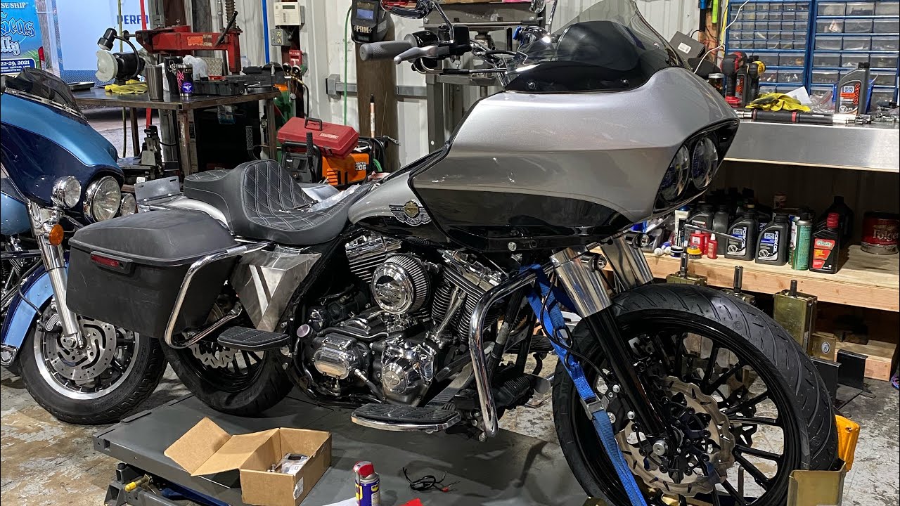 Skinny bagger build off bike gets some more power! Performance bagger!