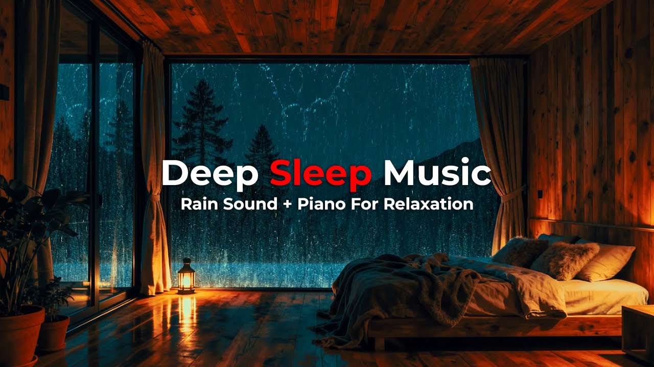 Calming Rainfall Atmosphere 🌧️ | Piano Meditation for Deep Sleep, Anxiety Relief & Inner Peace