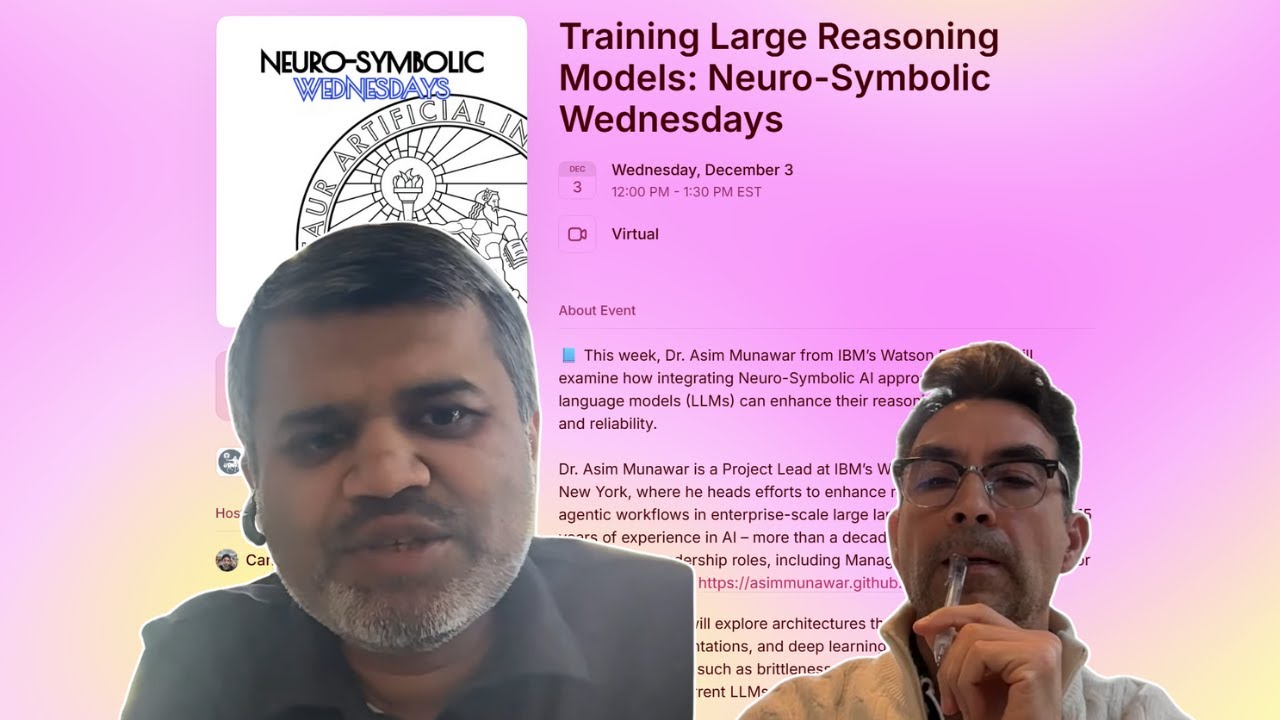 Training Large Reasoning Models | Neuro-Symbolic Wednesdays | Centaur AI Institute