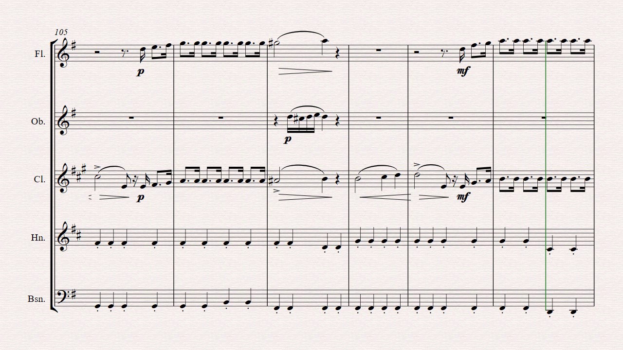 The Barber of Seville - Overture - Woodwind Quintet - E