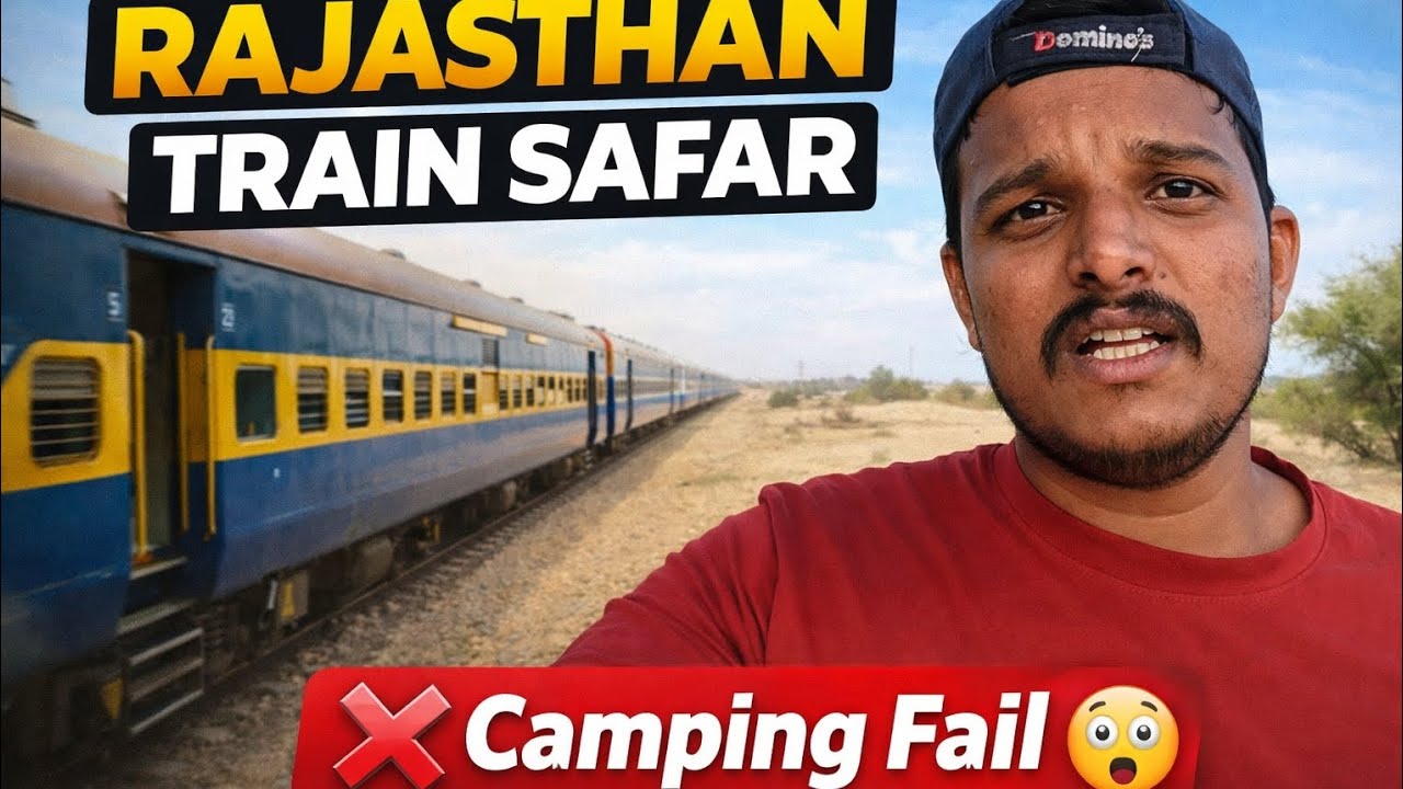 🚆 Ahmedabad to Barmer Train Journey | Rajasthan Desert Travel Vlog | Camping Plan Fail 😅