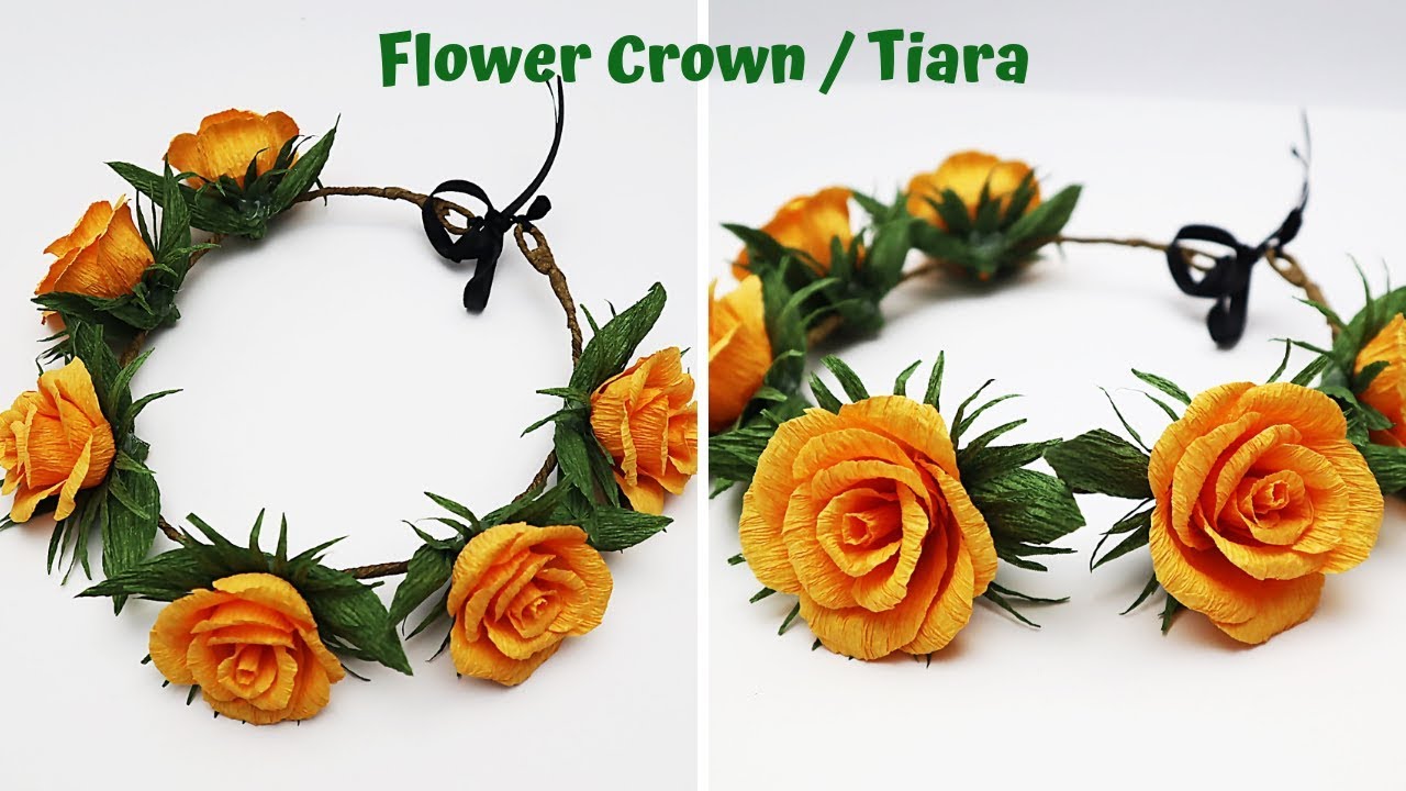 DIY Handmade Flower Crown / Tiara | Flower Headband | How To Make Flower Crown | Pohela Boishakh