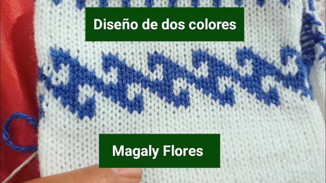 Cómo programar diseño de 2 colores en maquina de tejer TRICOTOSA