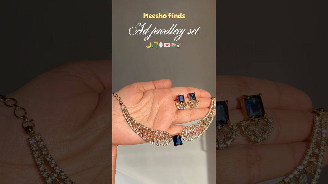 Multicolour Ad jewellery from meesho under budget 🪷🌙#meesho #unboxing #adjewellery