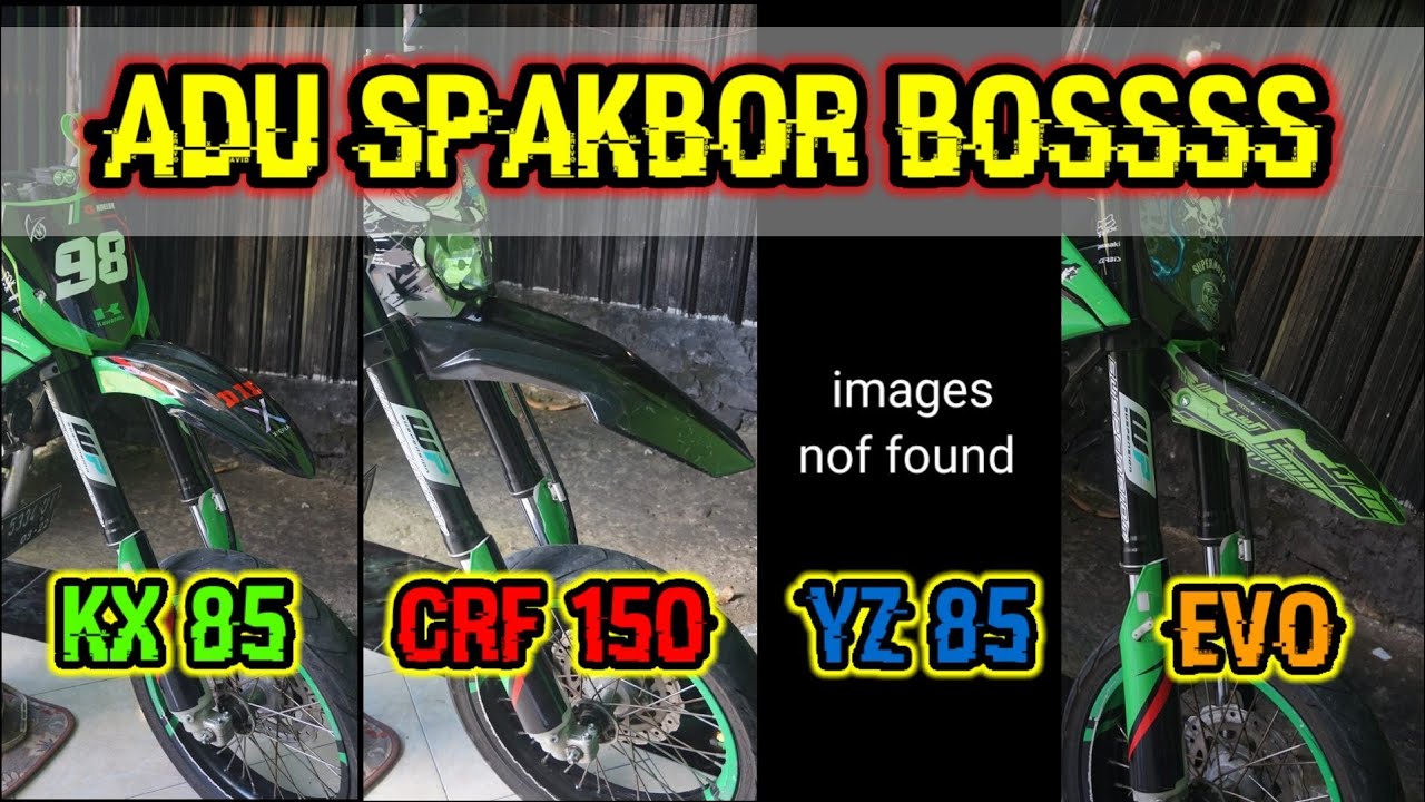 Penampilan Spakbor depan KLX Supermoto (CRF 150L, YZ85, KX85, EVO)