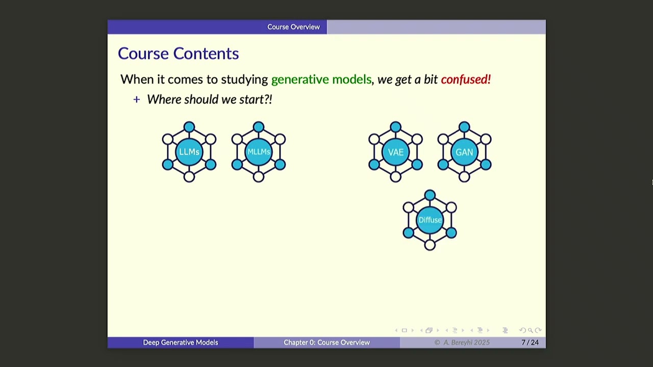 UofT GenAI Course -- Lecture 0: Course Overview and Logistics