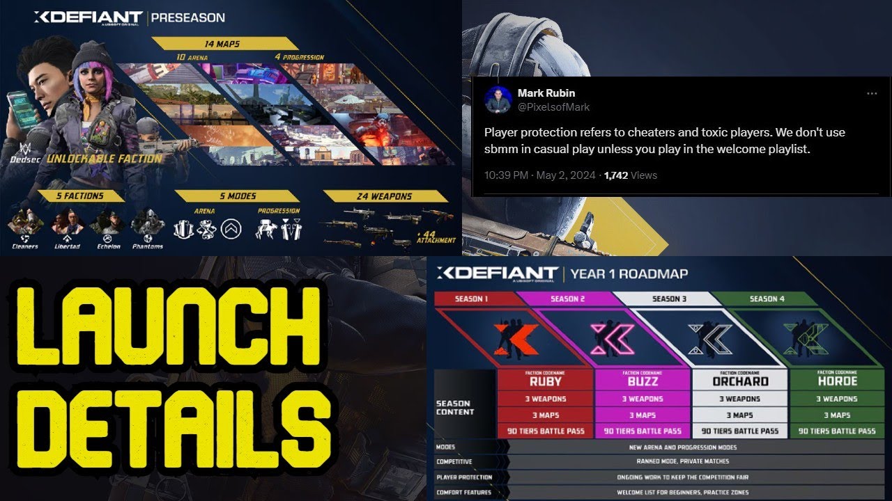 XDefiant Content Roadmap and Launch Details