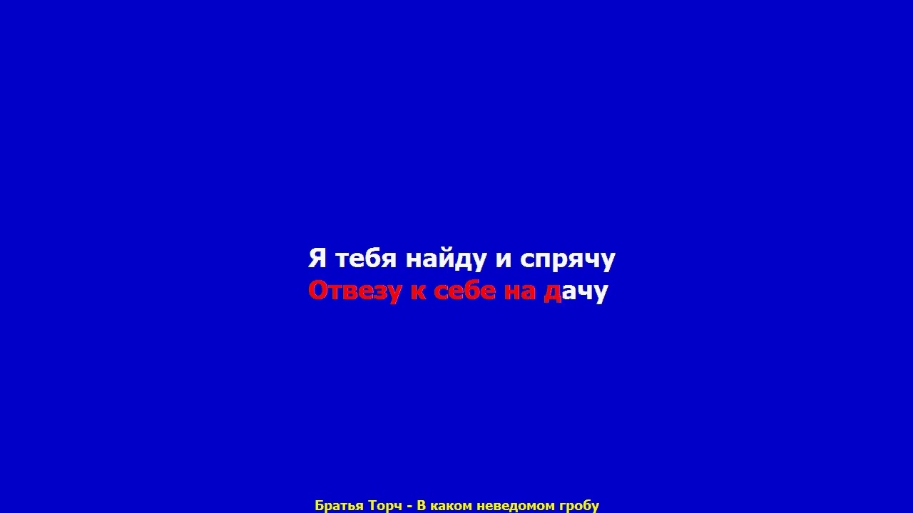 Братья Торч - В каком неведомом гробу (некрофилия) КАРАОКЕ