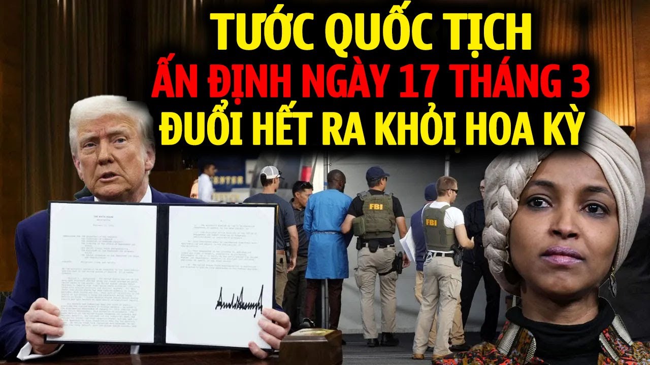 THỜI SỰ HOA KỲ 14/1: TƯỚC QUỐC TỊCH DÂN SOMALIA TT TRUMP ĐUỔI HẾT DI DÂN RỜI HOA KỲ TRƯỚC NGÀY 17/3