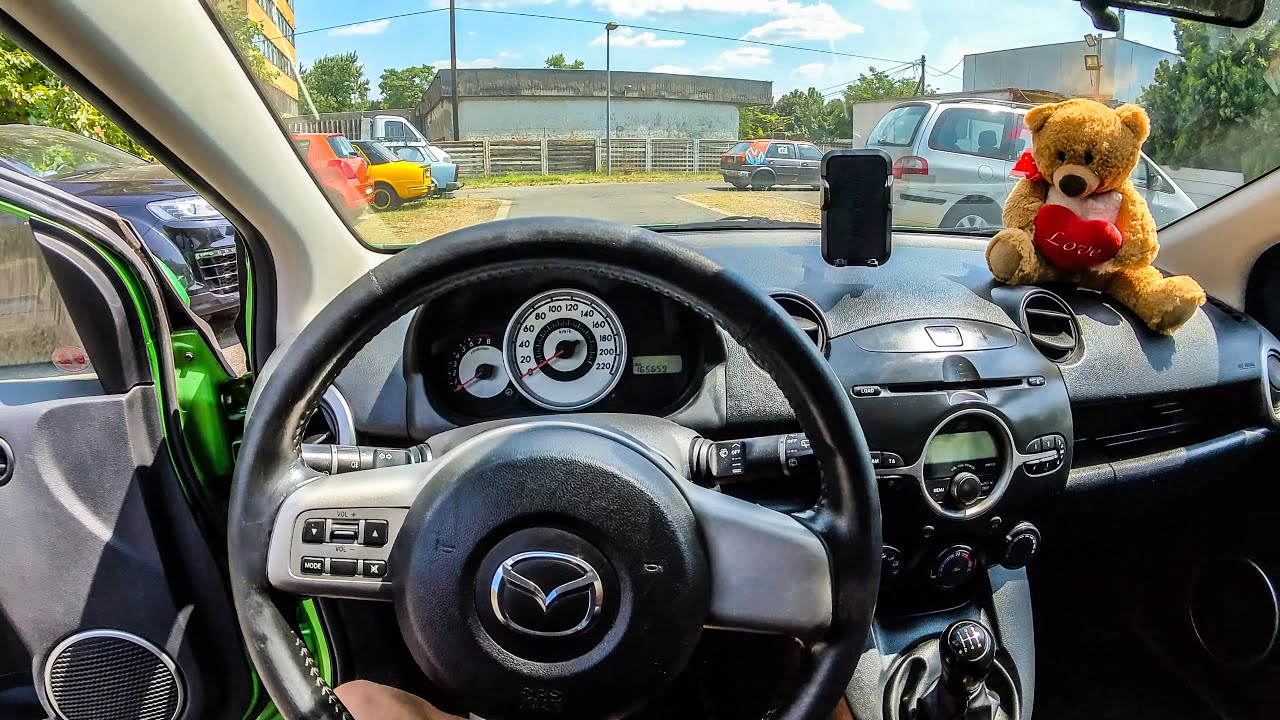 Mazda 2 / 2008, 74 hp, 1.3 petrol, 165.000 km / POV test drive and restore 4k