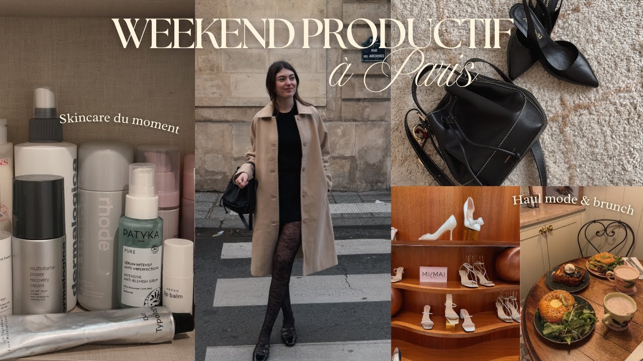 Weekend Productif✨Haul mode Maison123 et Claudie Pierlot, adresse brunch & skincare chit chat