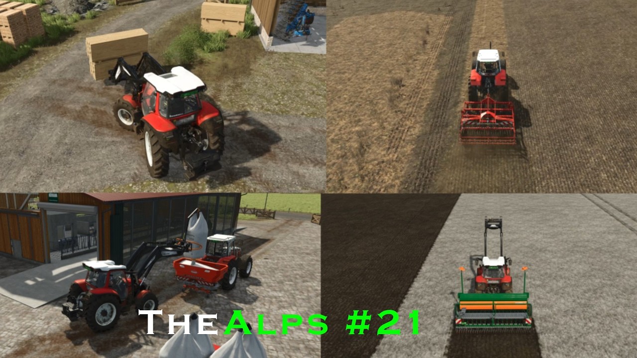 🇦🇹 Cultivating, spreading lime & seeding oat