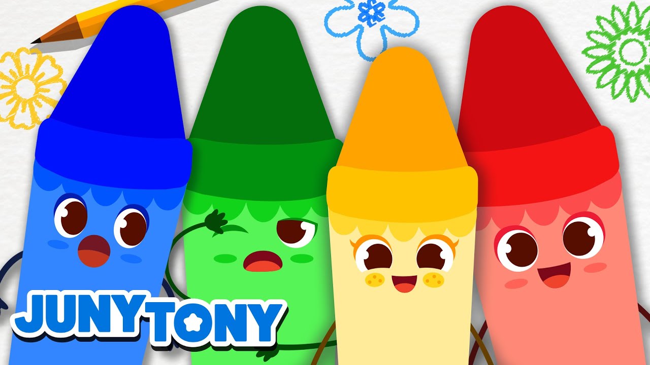 Hadas de Crayón | Canción de Colores | Canciones Infantiles | JunyTony en español