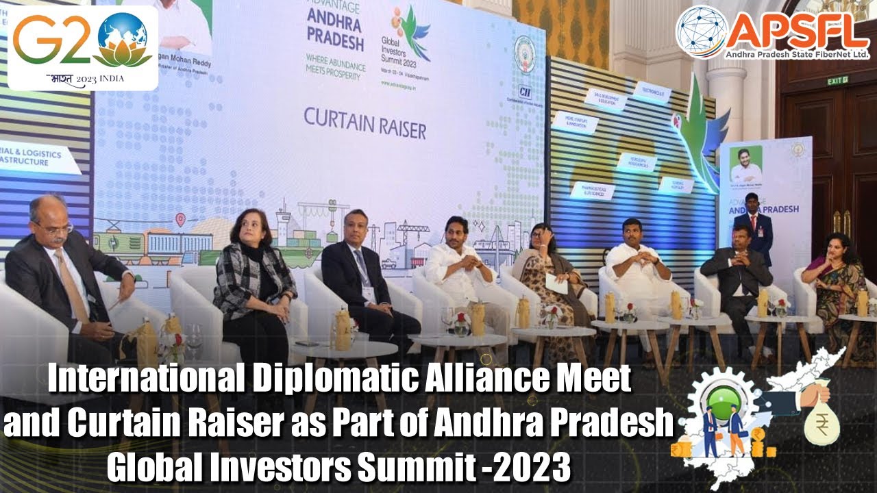 Hon'ble CM Participated in AP Global Investors Summit - 2023 - Curtain Raiser Program
