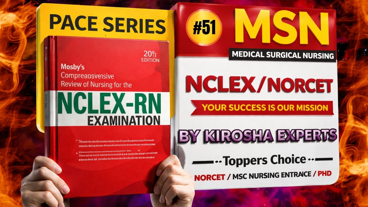 MOSBY Complete Solution | PACE SERIES 51 | Nursing Competitive Exams की Full तैयारी | LIVE 10 PM