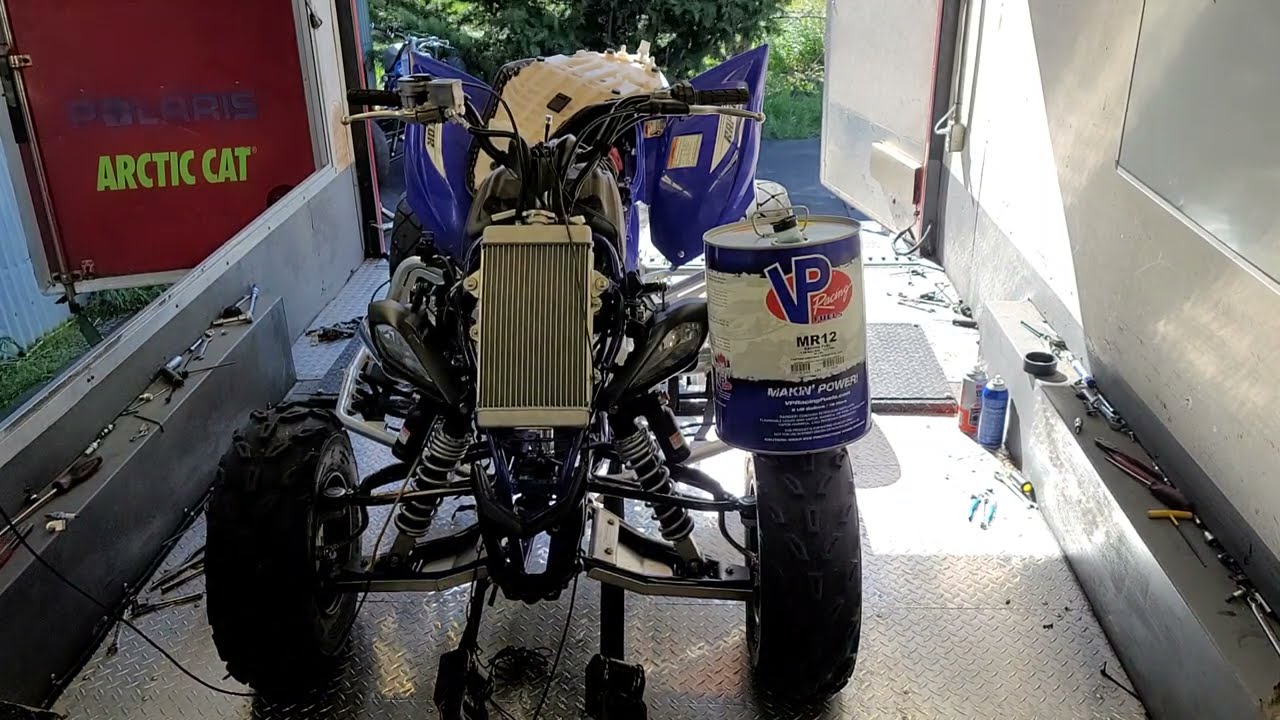 mr12 vs vp110 race fuel in a Raptor 700