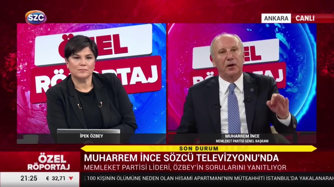 Sözcü TV ekranlarında İpek Özbey'in konuğuyum.