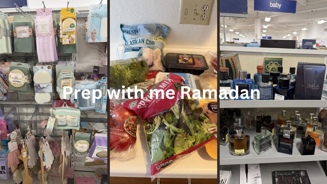 Vlog:  Jumuah mubarak prep for ￼Ramadan, hubby’s gift 🎁 At Marshall, Aldi‘s grocery  🛍️  