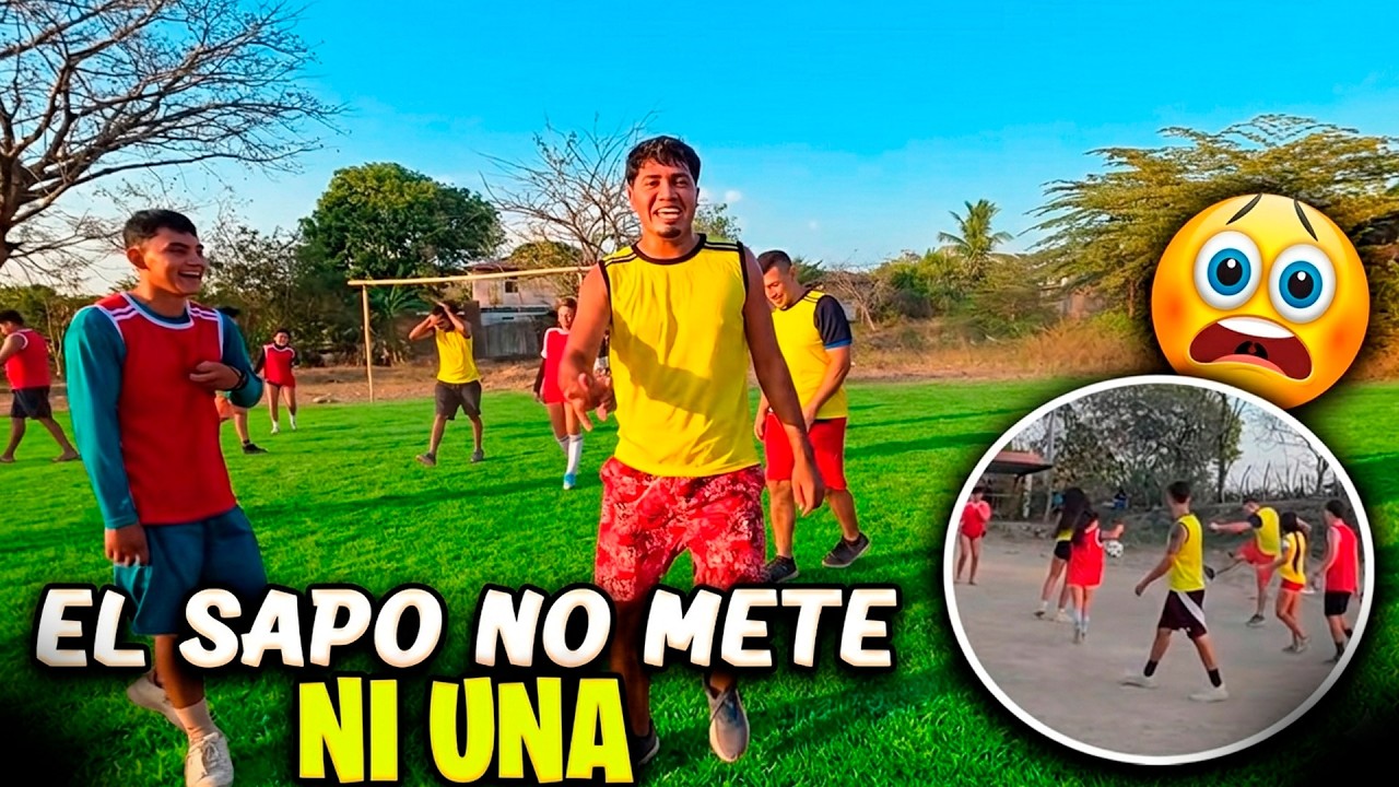Miren que salado anda Sapo no puede hacer ni un gol. Que pelotazo se comió Keysi