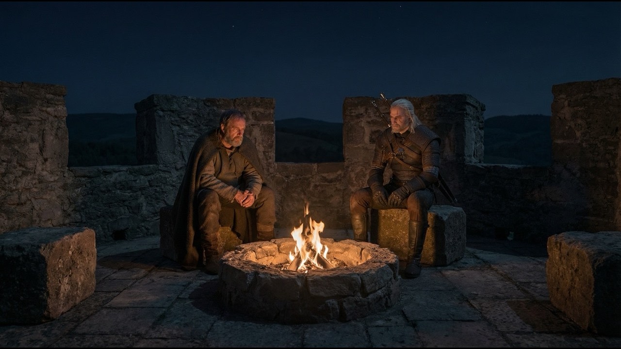 The Witcher Ambient | The Fire That Should Not Burn – A Calm Night Story for Sleep