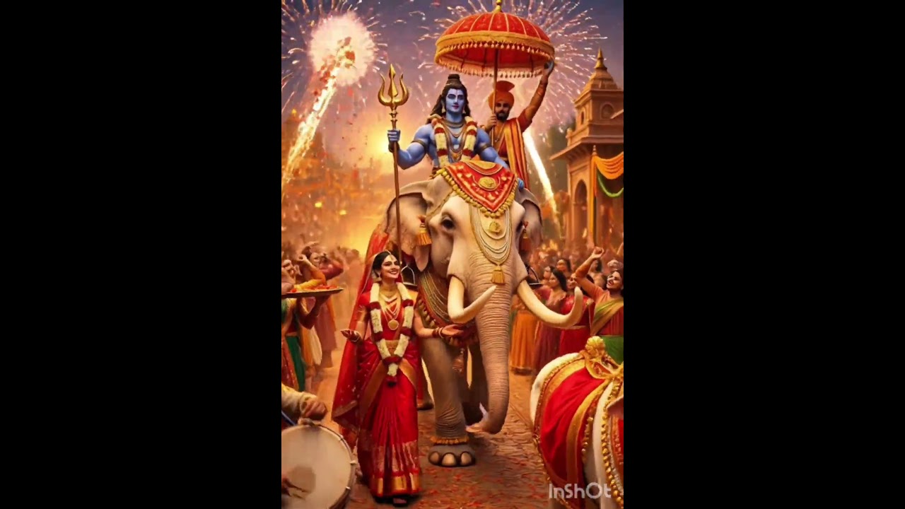 Mahadev Ki Shaadi ❤️ | Shiv Parvati Vivaah | Har Har Mahadev 🔱 #shorts