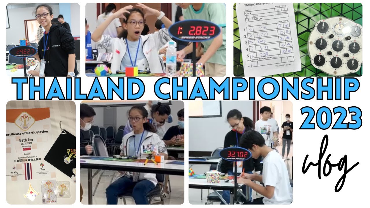 WILL I PODIUM?? | Thailand Championship Rubik’s Cube Competition VLOG!