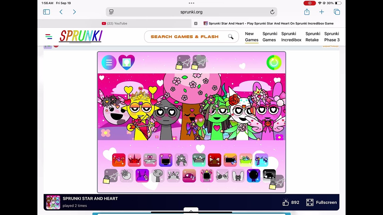Sprunki hearts and stars