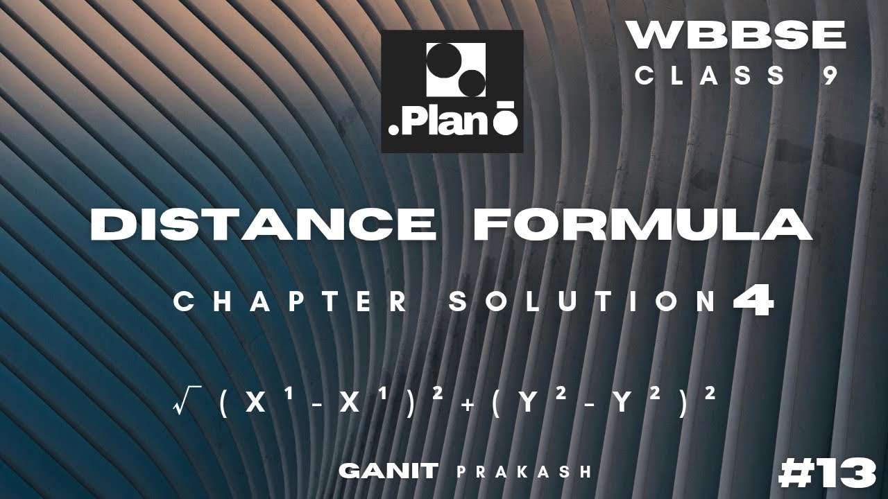 Co Ordinating Distance Formula| Chapter Solution 3| #wbbse #class9maths #maths #education 