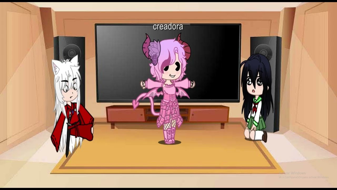 inuyasha y aome reaccionan a sus videos