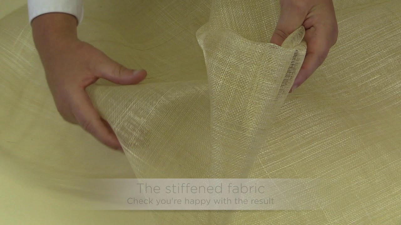 How to Stiffen Sinamay