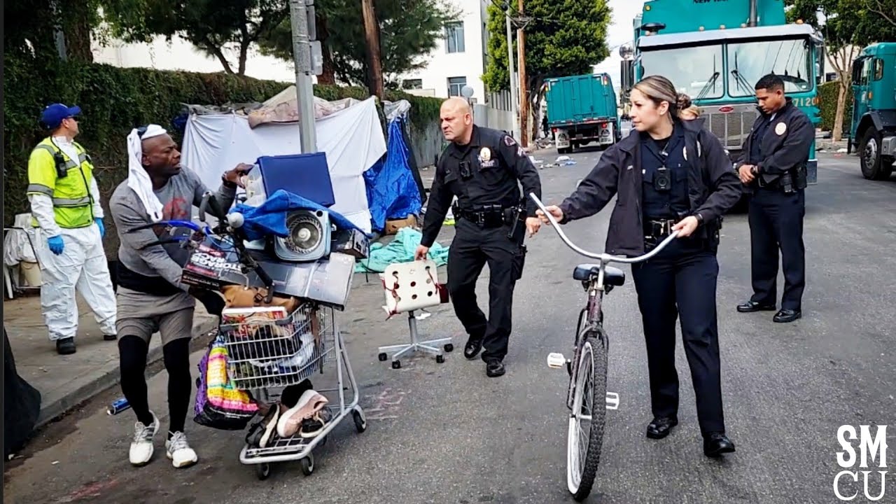 Homeless Encampment Clean-up in Venice