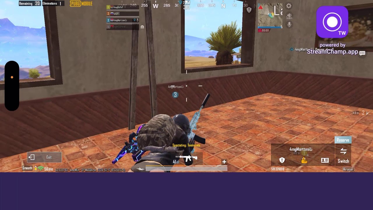Broadcast powered by StreamChamp