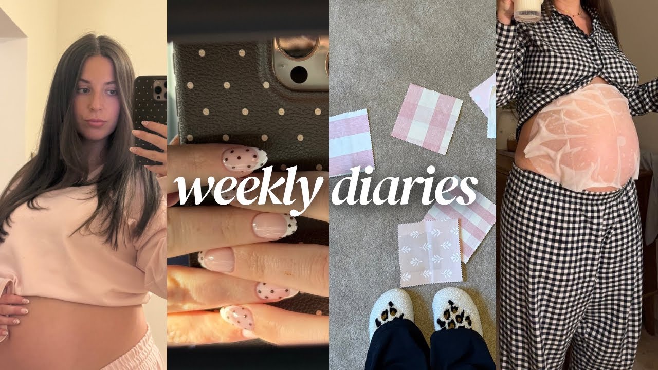 weekly vlog! starting bby’s nursery + new hair +nail appt + i'm in my third trimester +lots of chats