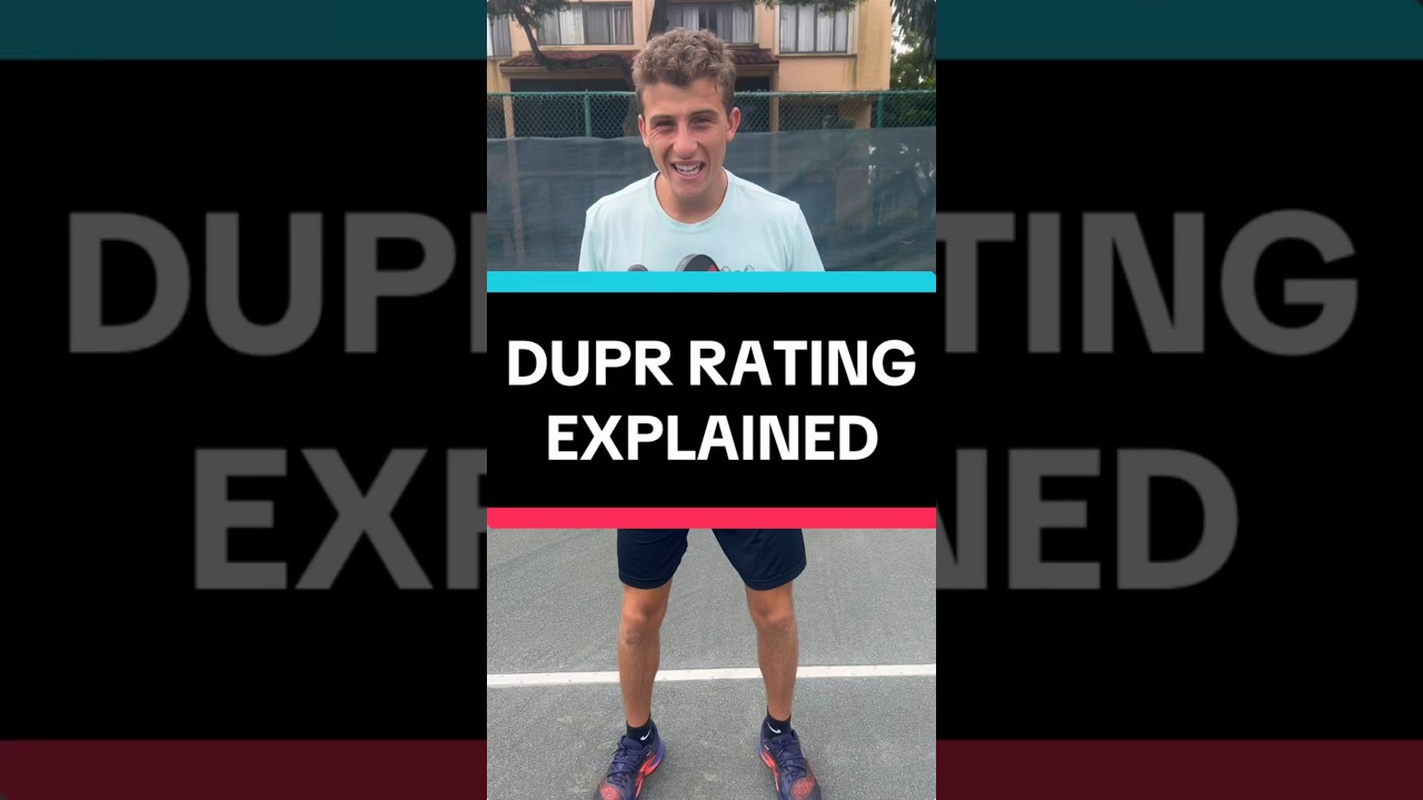 Объяснение рейтинга DUPR #pickleball #pickleballtips #shorts