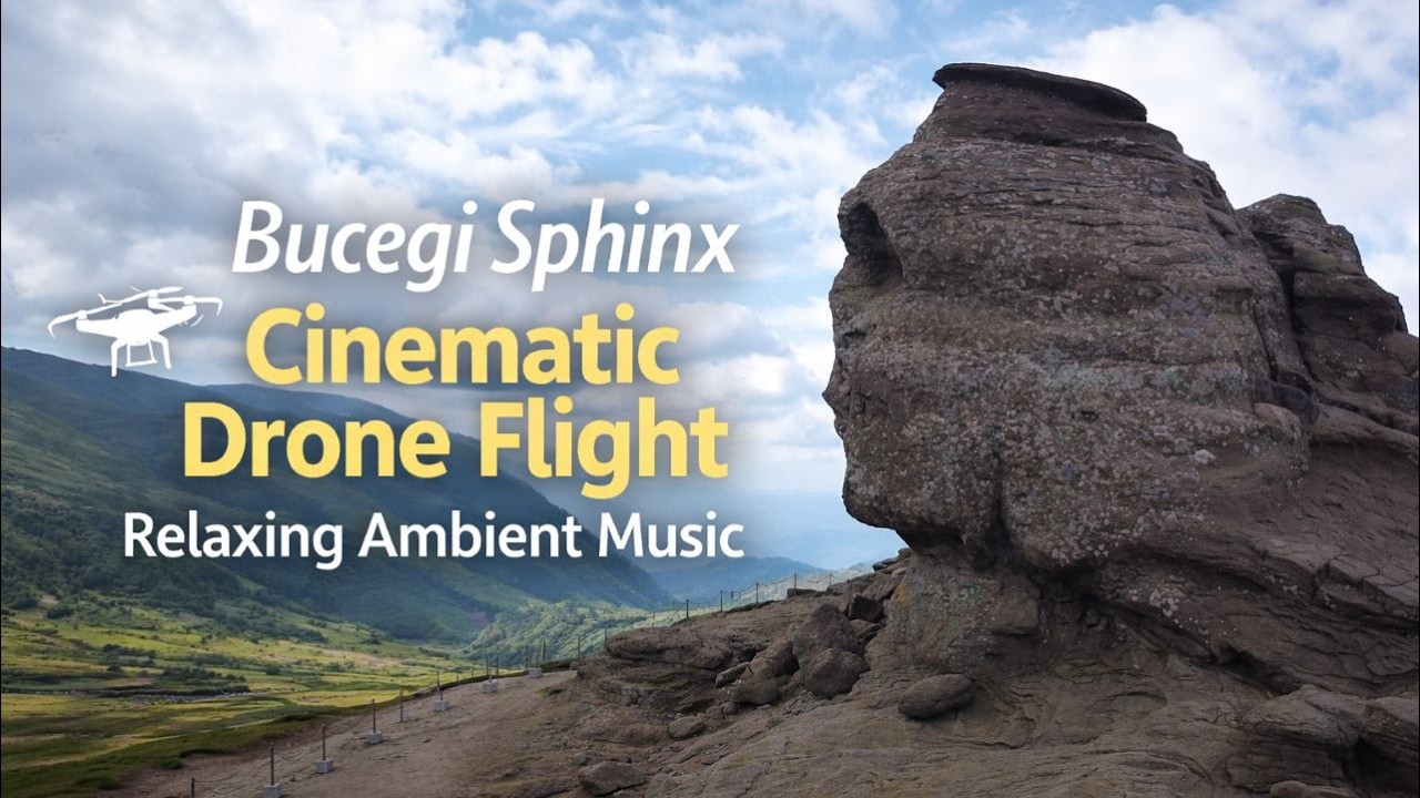 Bucegi Sphinx &ndash; Cinematic Drone Flight | Relaxing Ambient Music
