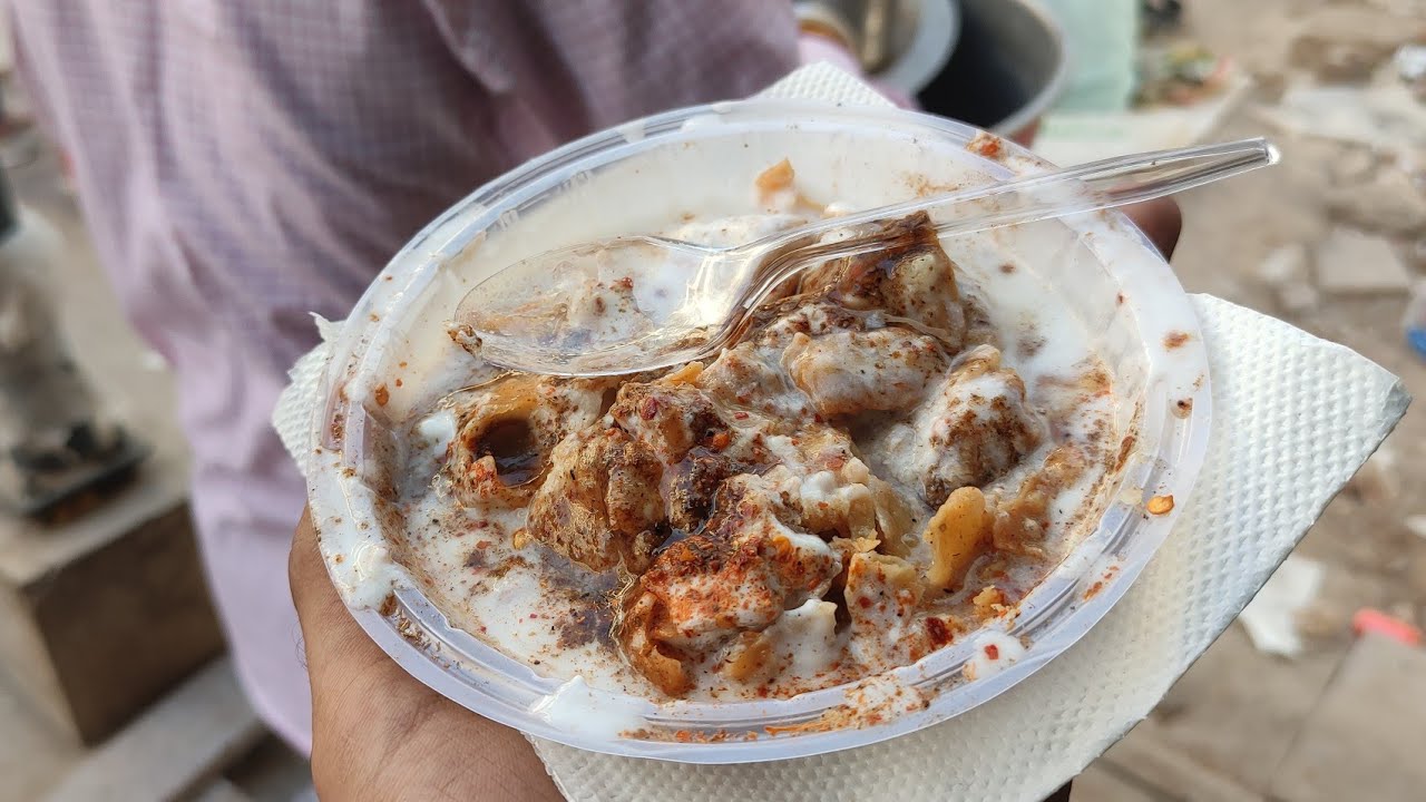 Nehru Place Bhalle Papdi 😋 #nehruplacestreetfood